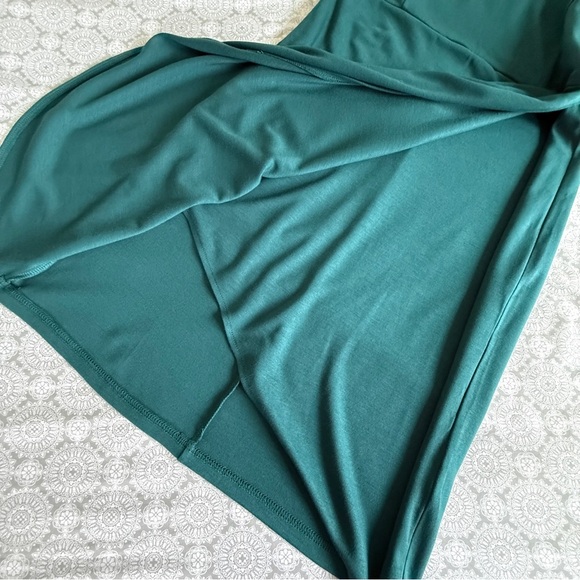Zalalus Teal Draped Slip Dress Size XL NWT - Picture 8 of 14